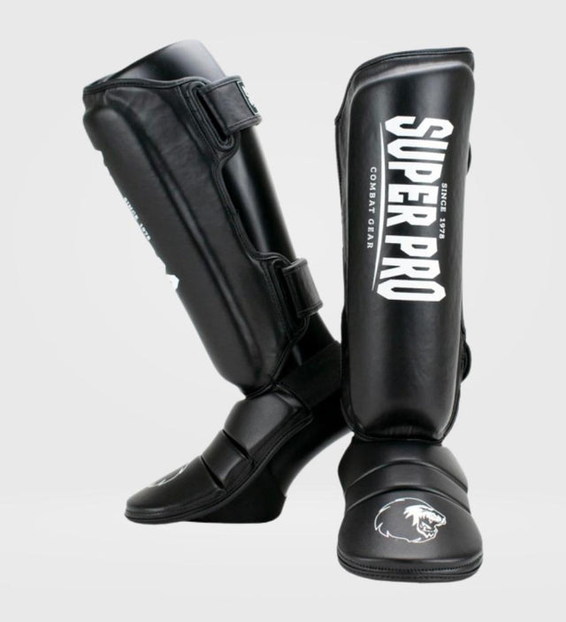 Super Pro Shin guards Protector – Black/White – Shin guards