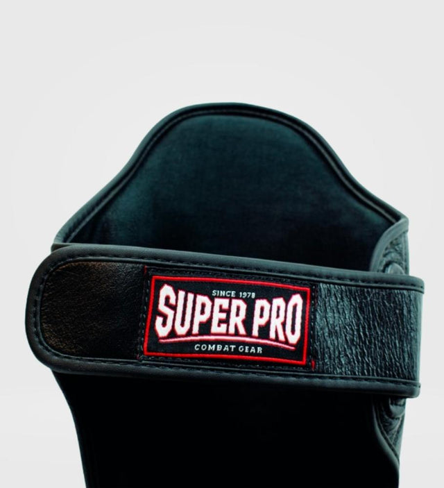 Super Pro Shin guards Thai Pro Leather – Black – Shin guards