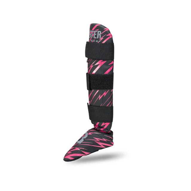 Booster Shin Guards Combat Kids – Black/Pink