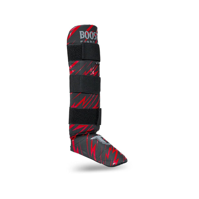 Booster Shin Guards Combat Kids – Black/Red