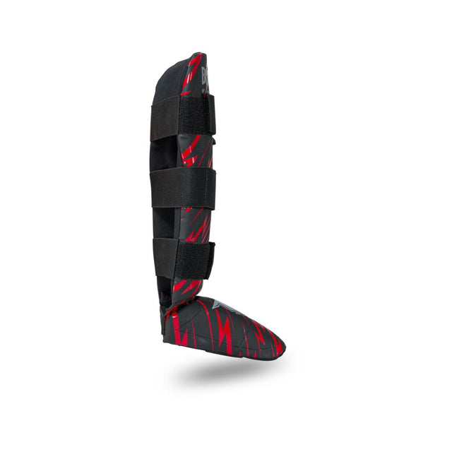 Booster Shin Guards Combat Kids – Black/Red