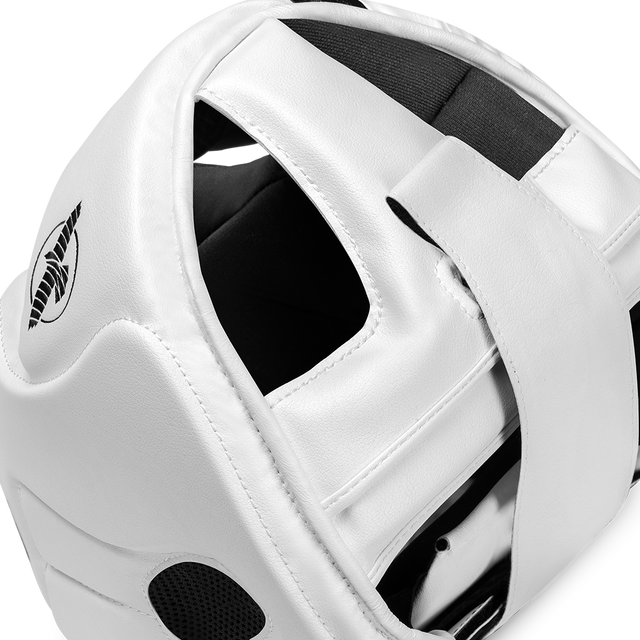 Hayabusa T3 Head Protector with Cheek Protection - White/Black