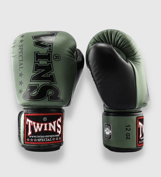Twins Boxing gloves BGVL 8 - Khaki Green/Black - Boxing gloves