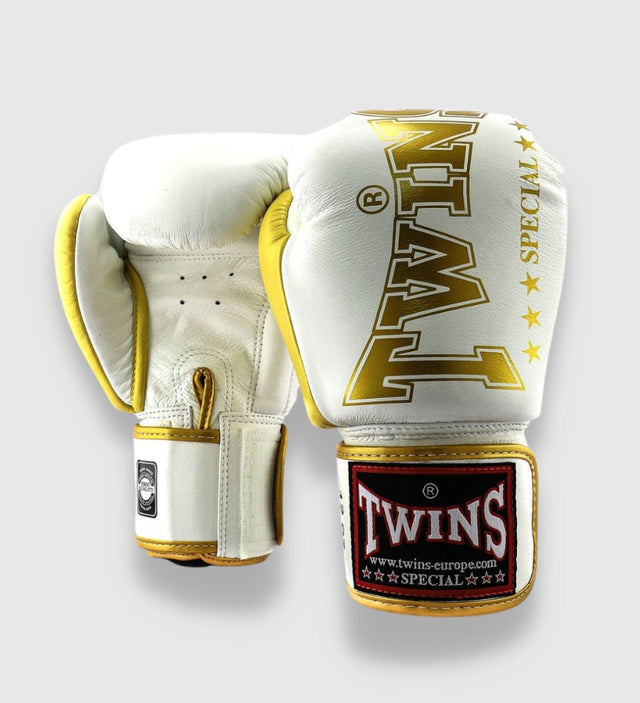 Twins Boxing gloves BGVL 8 - White/Gold - Boxing gloves
