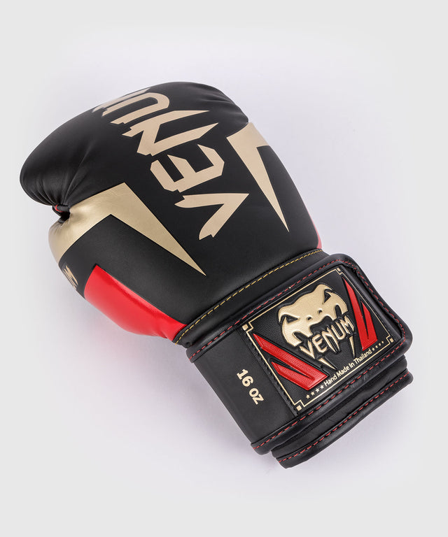 Venum Elite Boxing gloves – Black/Gold/Red