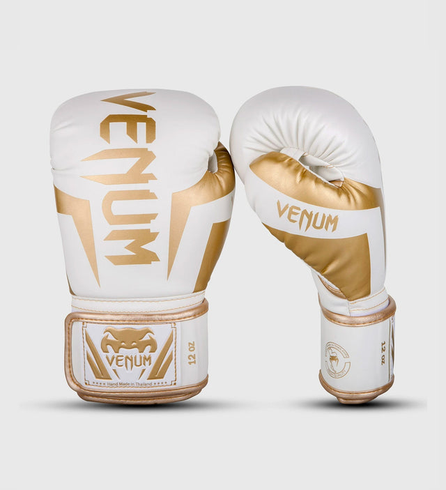 Venum Boxing gloves Elite - White/Gold - Boxing gloves