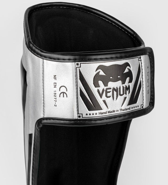 Venum Shin guards Elite – Silver/Black – Shin guards