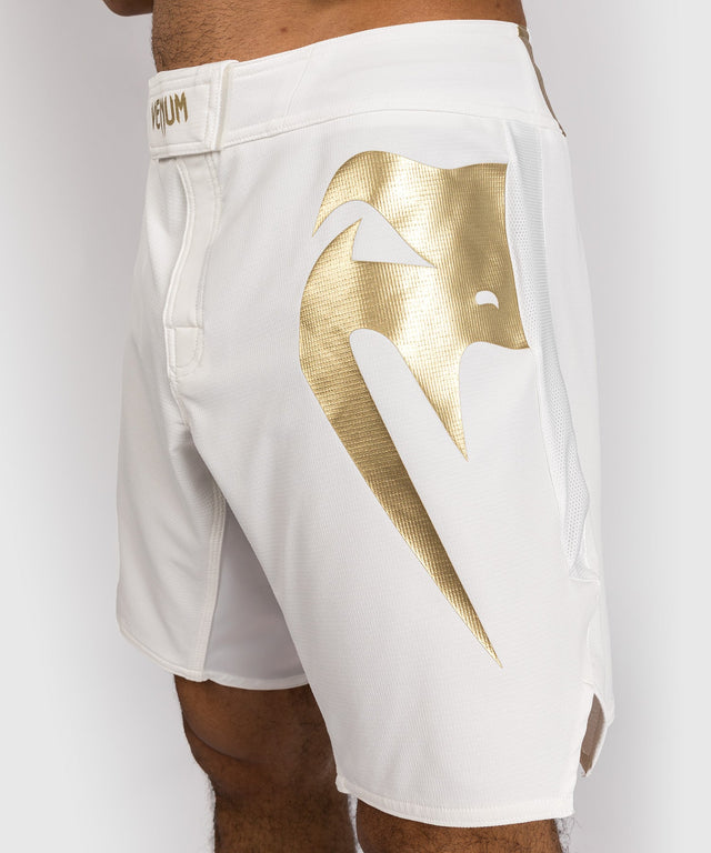 Venum MMA Shorts Light 5.0 - White/Gold - MMA shorts