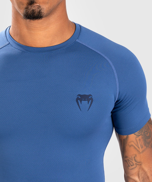 Venum Rashguard Contender Short Sleeves - Blue - Rashguard
