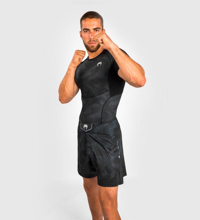 Venum Rashguard Electron 3.0 Short Sleeves – Black – Rashguard