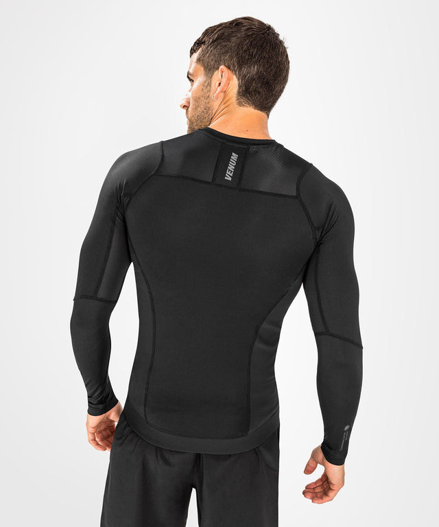 Venum Rashguard G-Fit Air Long Sleeves – Black/Black – Rashguard
