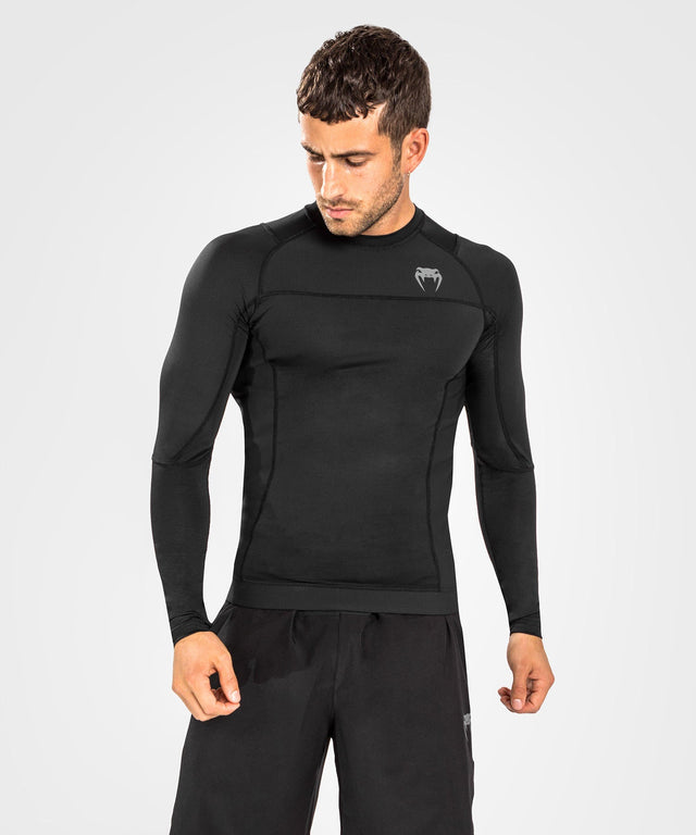 Venum Rashguard G-Fit Air Long Sleeves – Black/Black – Rashguard