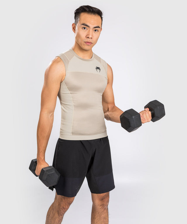 Venum Rashguard G-Fit Air Sleeveless - Sand - T-shirt