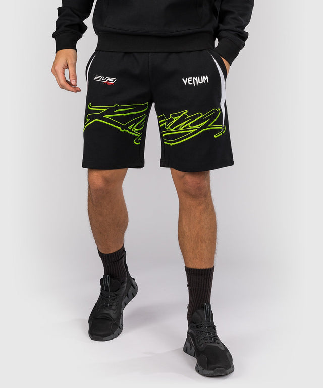 Venum x Bud Racing Shorts – Black/White/Lime Green
