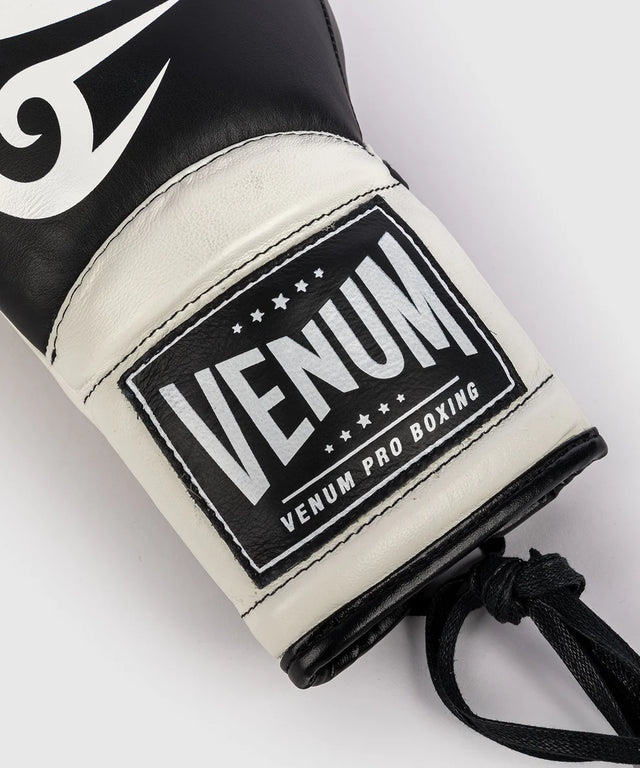 Venum x Mike Tyson Boxing gloves Giant 2.0 Pro with lace closure – Black/White