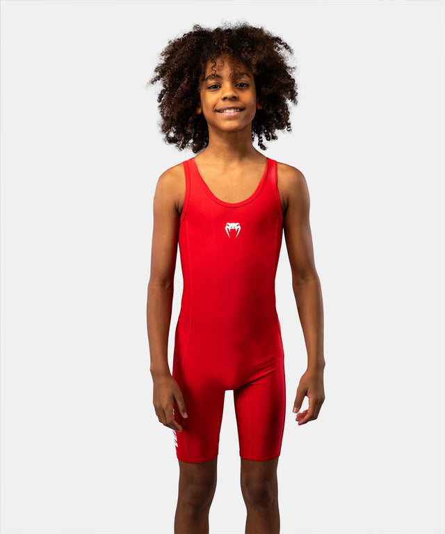 Venum Challenger Wrestling Singlet Kids – Red