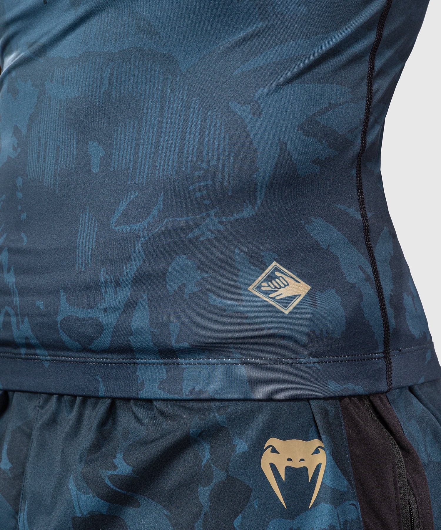 Venum Rashguard Fushiguro Korte Mouwen - Blauw