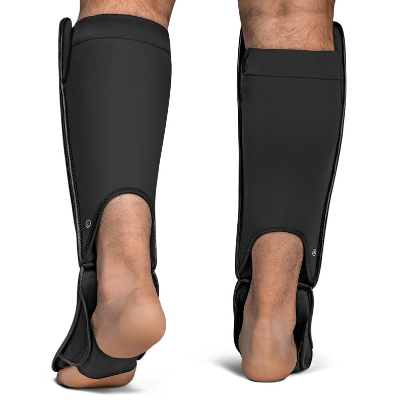 Hayabusa T3 Full Shin Guards - Black/Gold