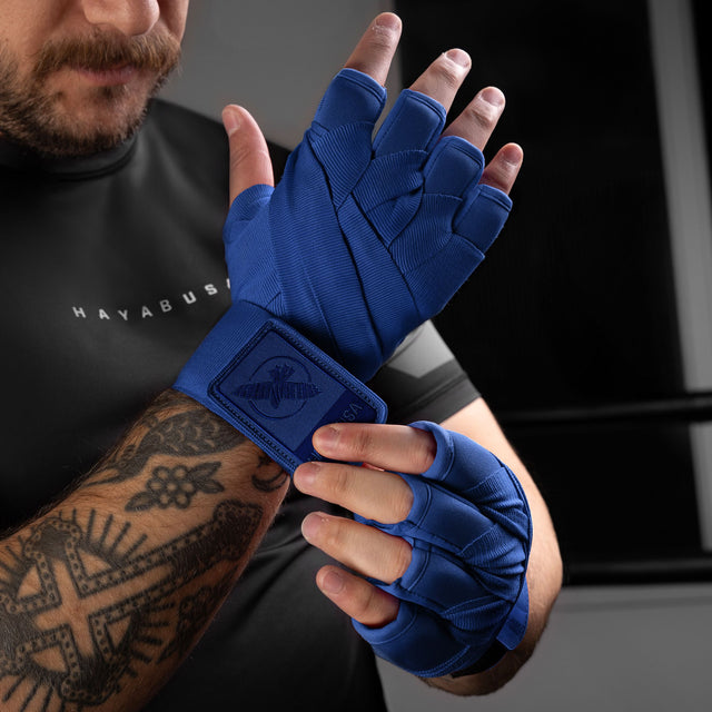Hayabusa Hand Wraps Knuckle Guard – Blue