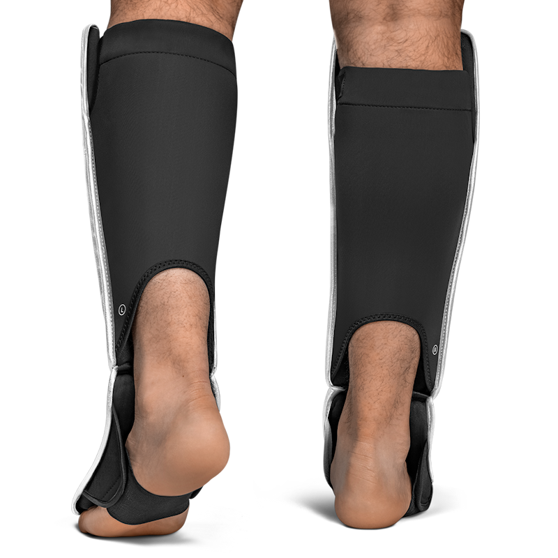 Hayabusa T3 Full Shin Guards - White/Gold