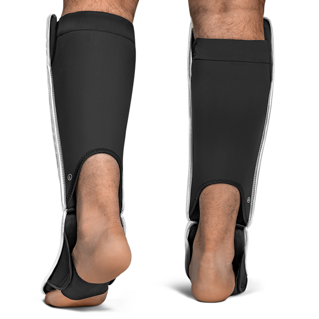 Hayabusa T3 Full Shin Guards - White/Gold
