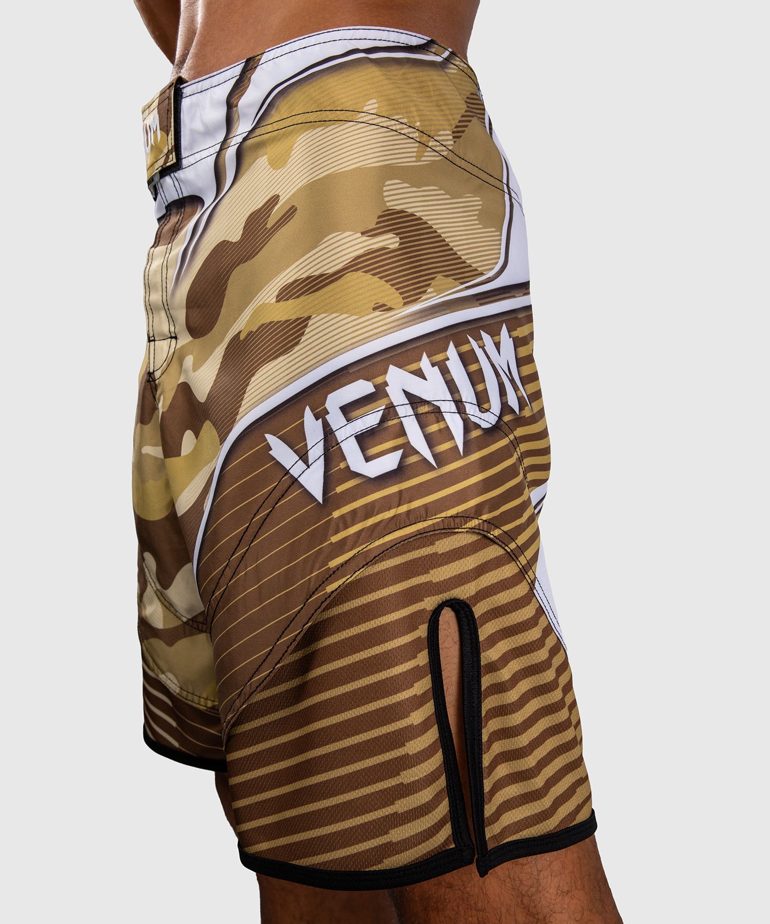 Venum MMA Shorts Camo Hero – Light Beige/Brown