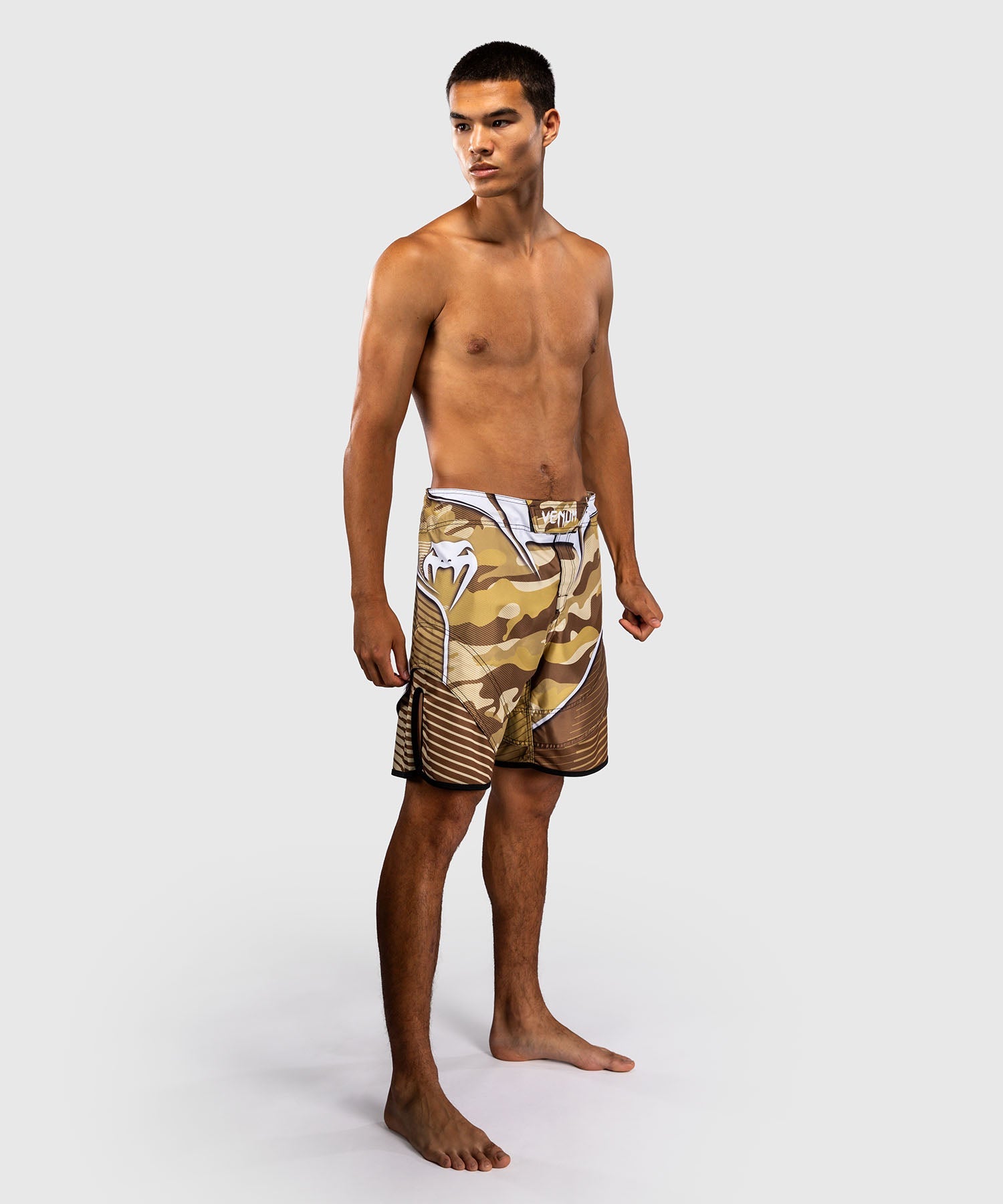 Venum MMA Shorts Camo Hero – Light Beige/Brown