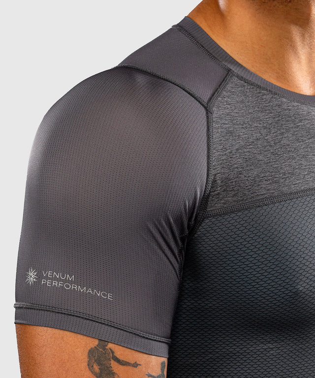 Venum Rashguard G-Fit Scale Korte Mouwen - Grå