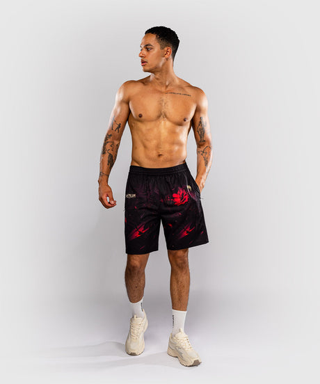 Pantaloncini da allenamento Venum x Jujutsu Kaisen Itadori – Nero/Rosso