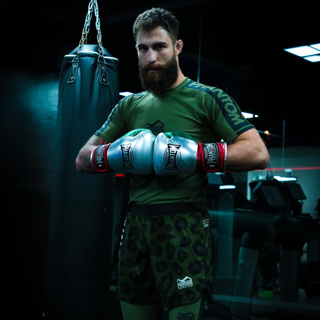 Guantes de boxeo Phantom Athletics Mexico – Plata/Verde/Rojo