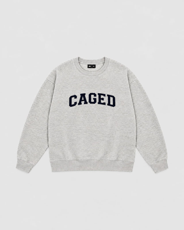 Caged Sweater Varsity – Grey Marl