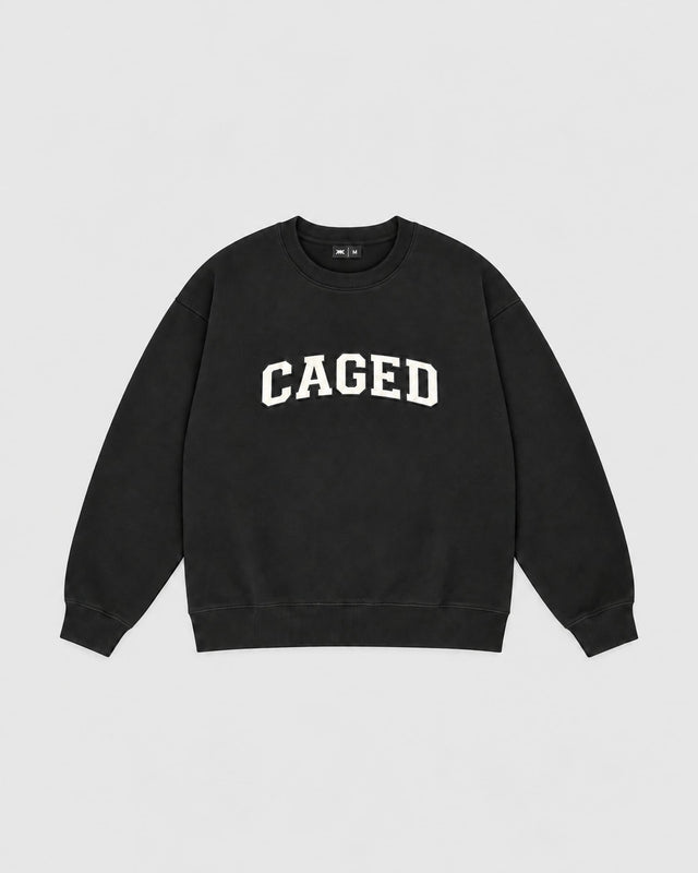 Caged Sweater Varsity – Black