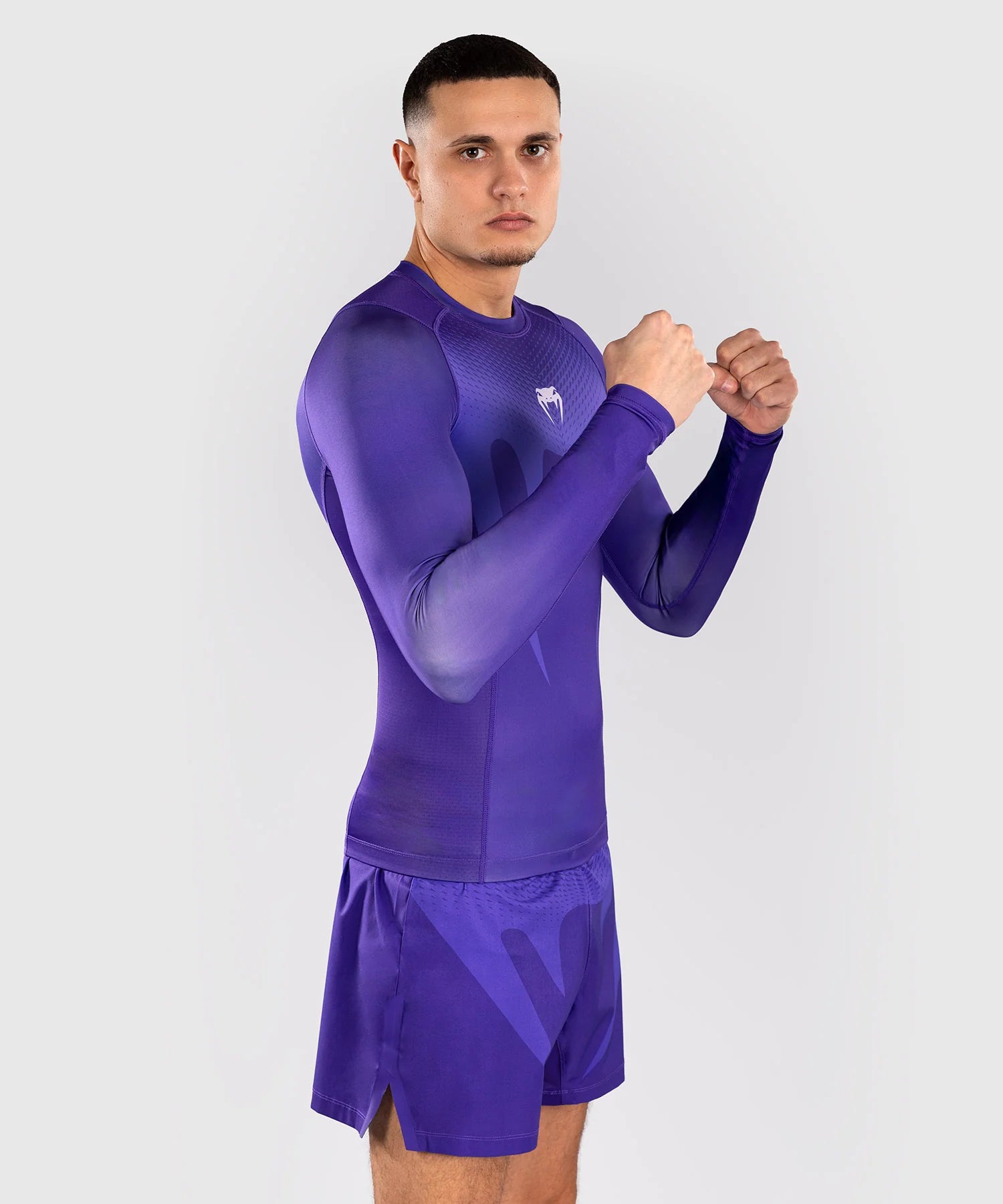 Venum No Gi Long Sleeve Rashguard - Purple