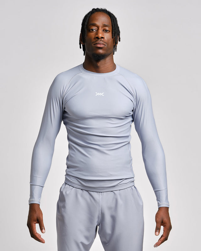 Caged Rashguard Tactical Long Sleeve - Gunmetal Grey