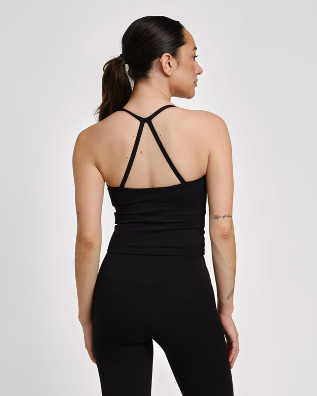 Caged Tank Top Aspire - Black
