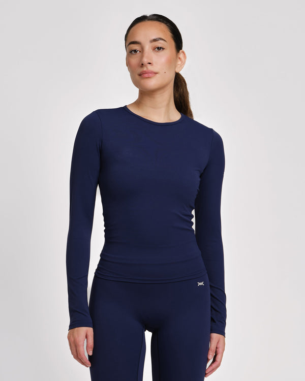 Caged Long Sleeves Aspire - Navy Blue