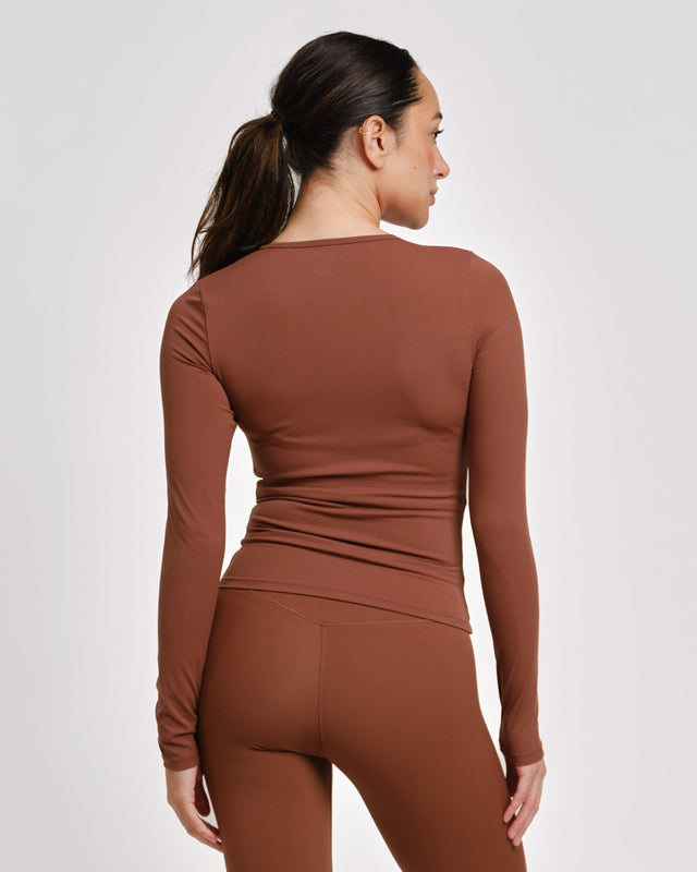 Caged Aspire Long Sleeves – Mocha