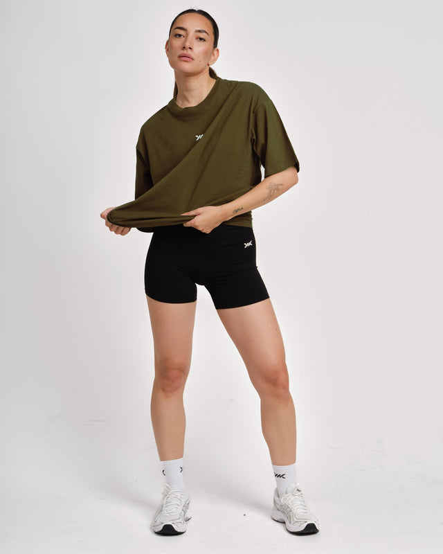 Caged T-Shirt 'CBU' - Khaki Green