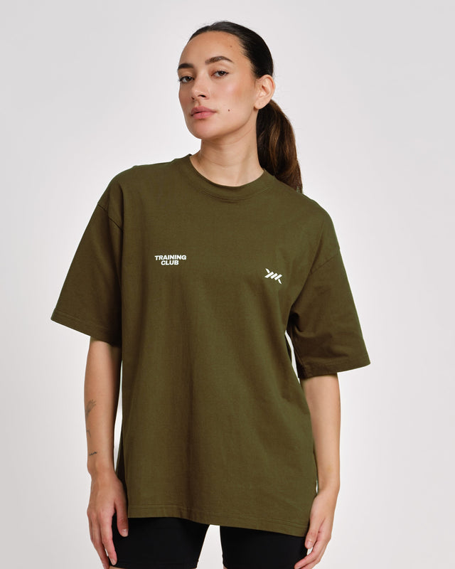 Caged T-Shirt Training Club - Khaki Green