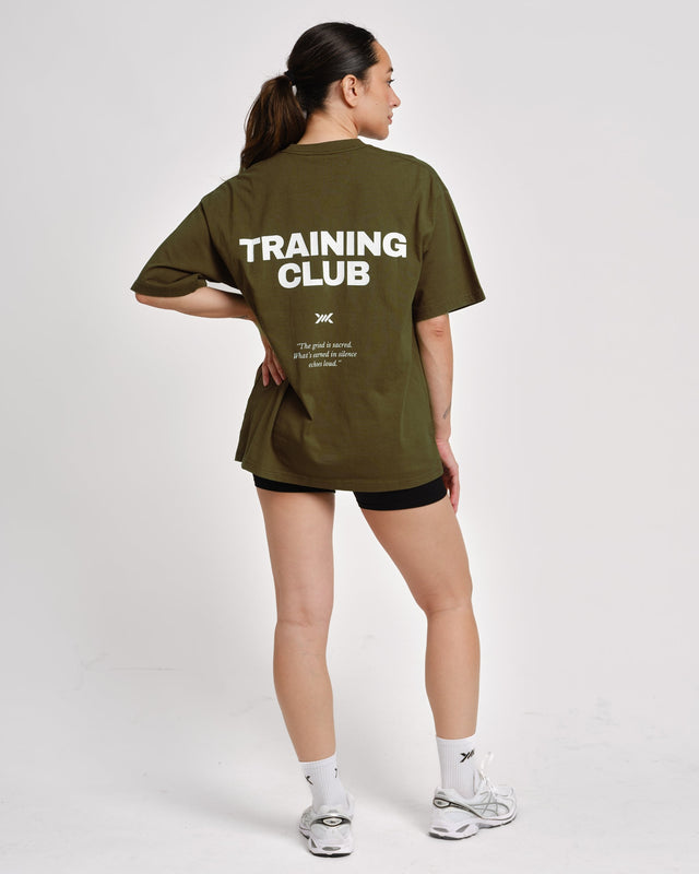 Caged T-Shirt Training Club - Khaki Green