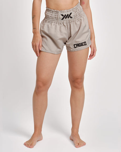 Muay Thai trenky Caged Classic – Šedé