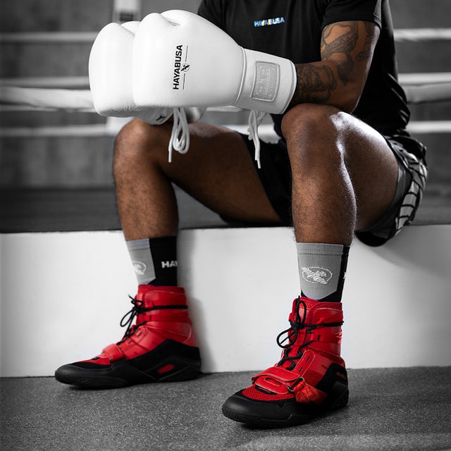 Hayabusa Strike Boxing Shoes - Red/Black