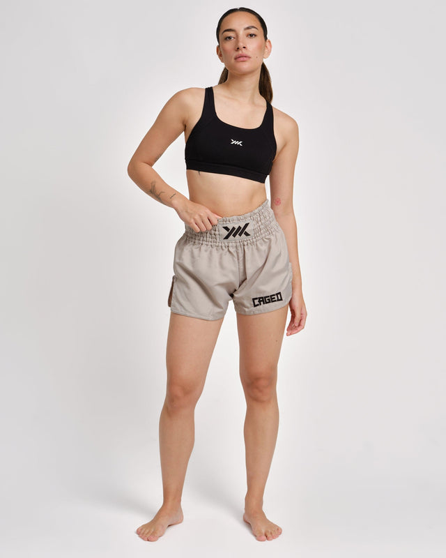 Caged Classic Muay Thai Shorts - Gray