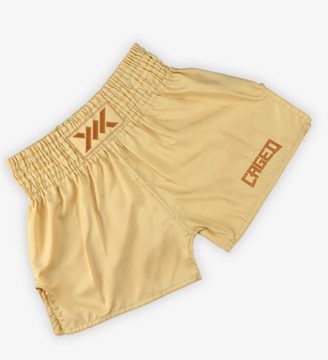 Caged Muay Thai Shorts Classic – Peach Women