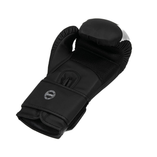 King Pro Boxing Revo Boxing Gloves - Black/Silver 