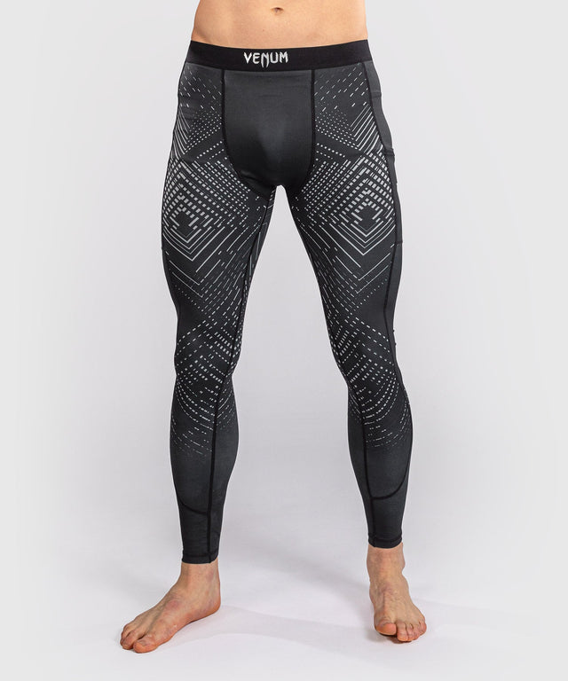 Venum Compression shorts & spats Midnight Fury – Black/Grey/Silver