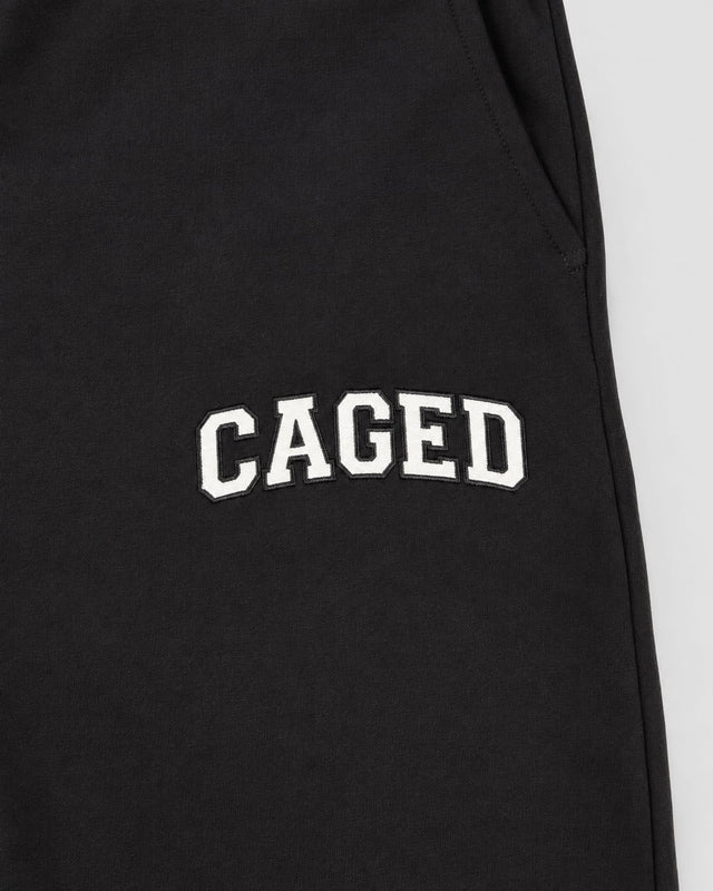 Caged Joggers Varsity – Black