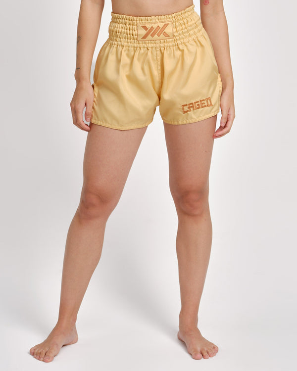 Muay Thai trenky Caged Classic – Peach