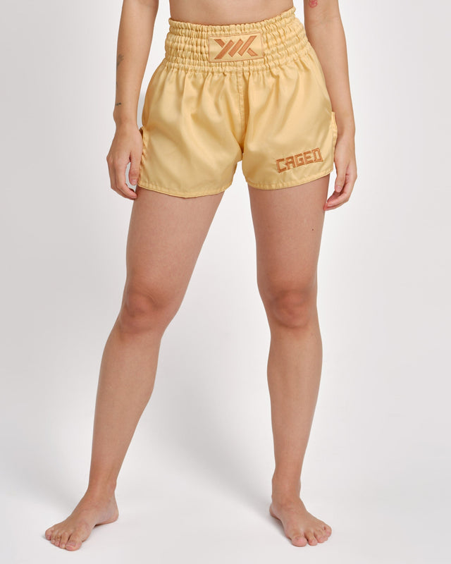 Caged Classic Muay Thai Shorts – Peach