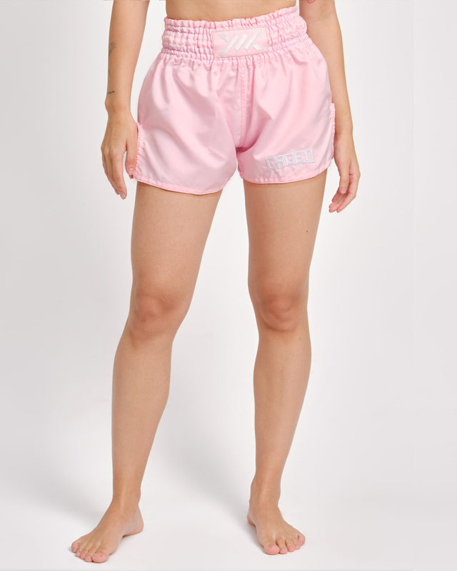Caged Classic Muay Thai Shorts - Light Pink